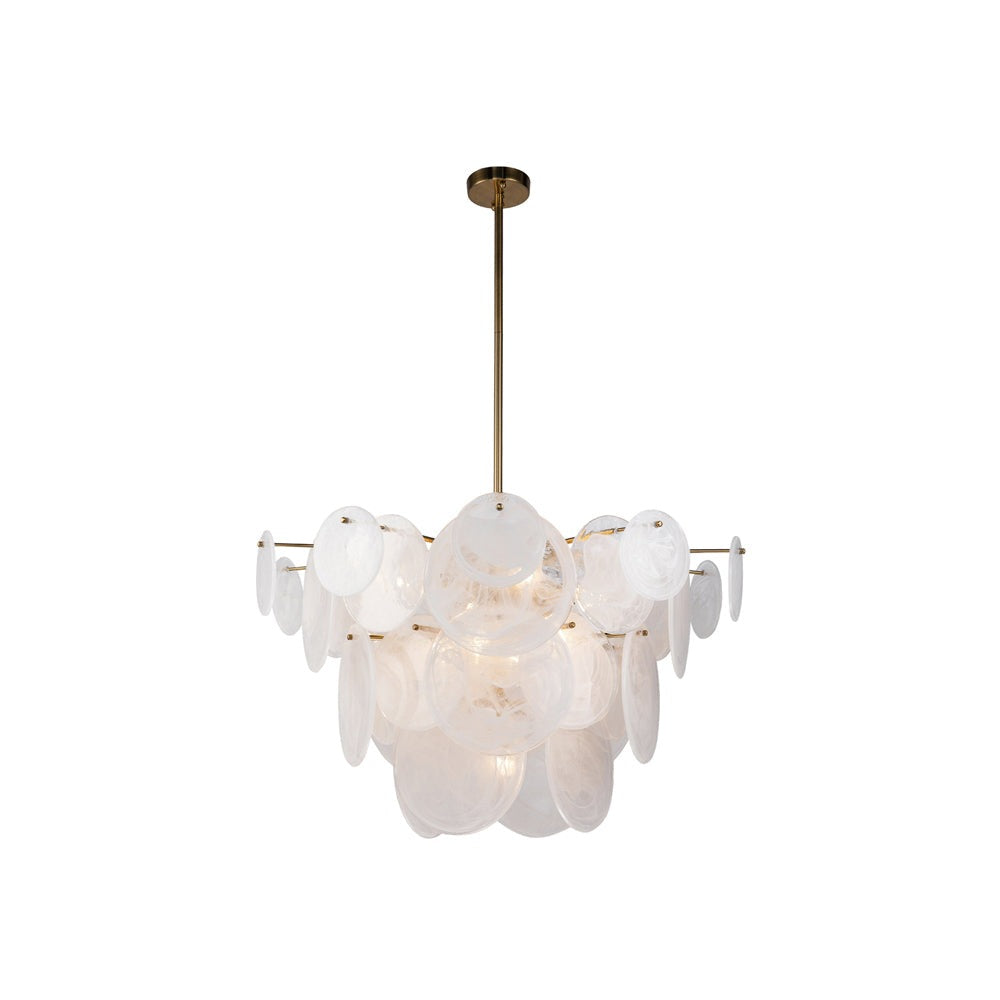 Adagio Pendant Lamp - White Antique Brass