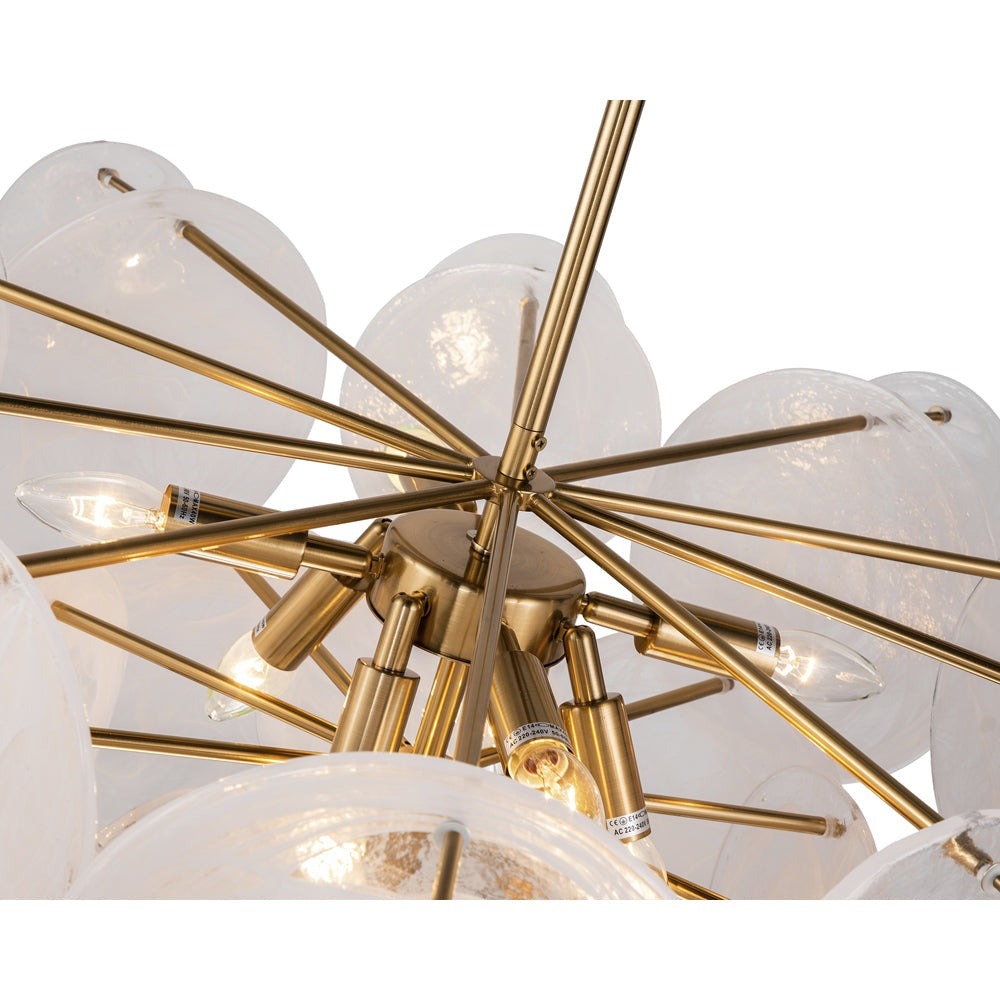 Adagio Pendant Lamp - White Antique Brass