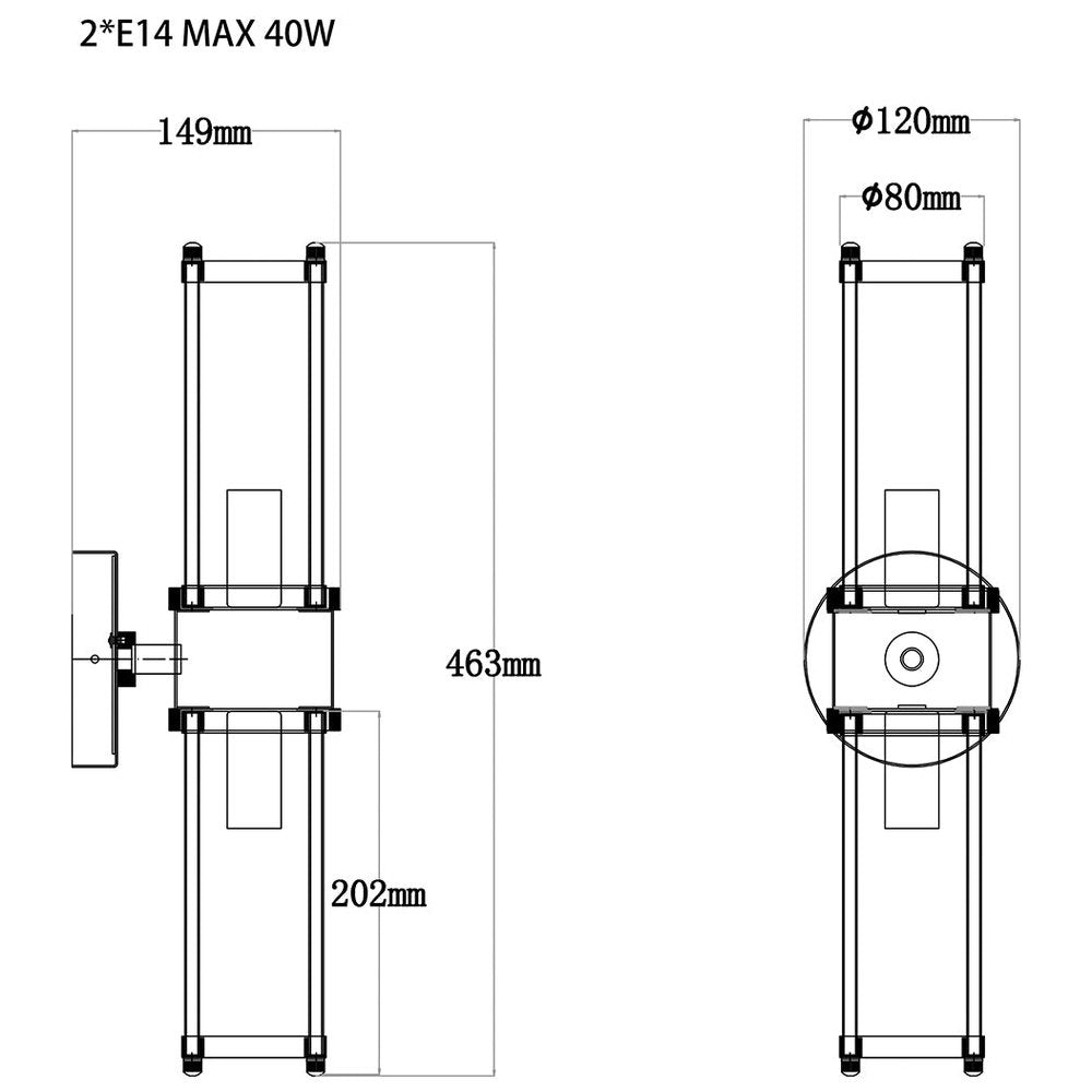 Preston Wall Light - Antique Brass