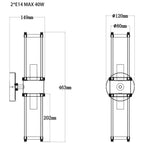 Preston Wall Light - Antique Brass