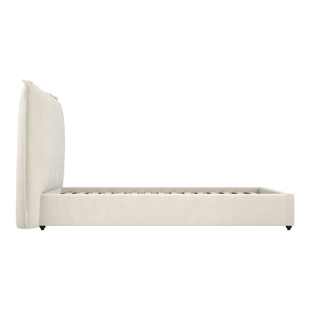 Shiloh Single Bed - Ivory Linen Blend