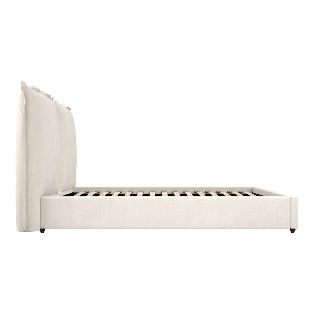 Shiloh Double Bed - Ivory Linen Blend