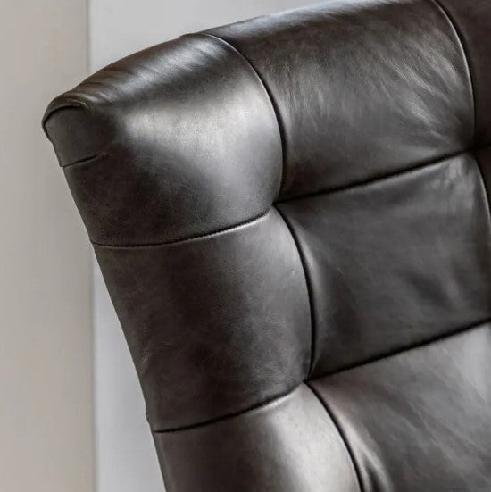 Hudson Living Bristol Antique Armchair - Black