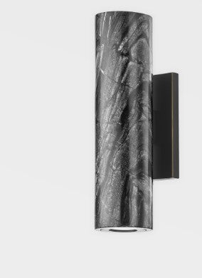 Predock 2 Light Wall Sconce - Black Brass