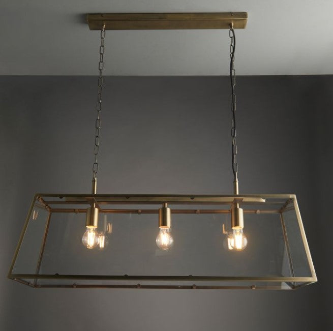 Henley 3 Light Pendant Light - Antique Brass