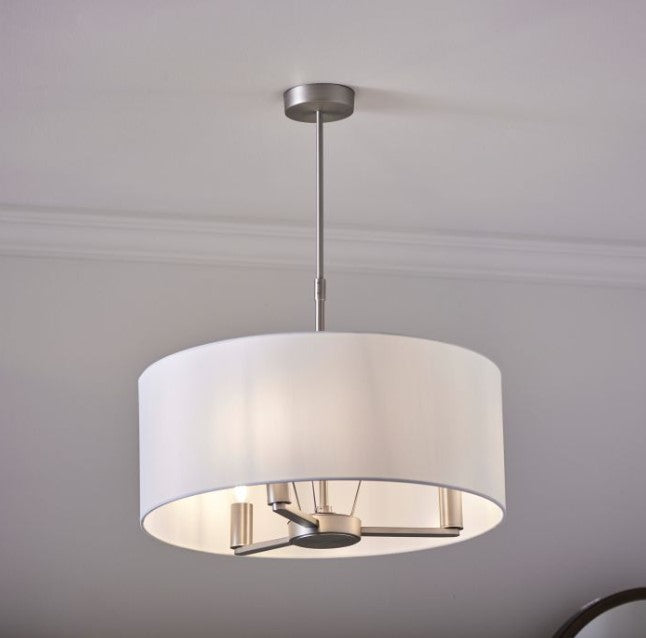 Dani Large 3 Light Pendant Light - Matt Nickel