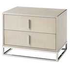 Blain Bedside Table - Overcast Shagreen