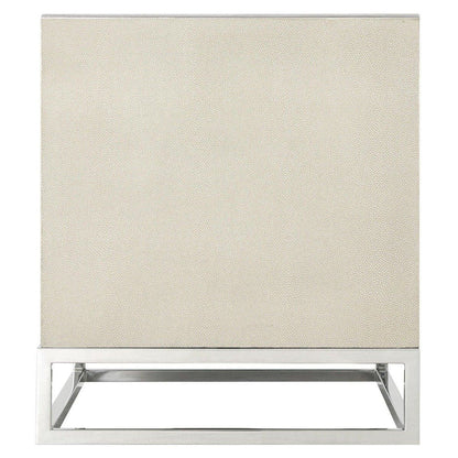 Blain Bedside Table - Overcast Shagreen