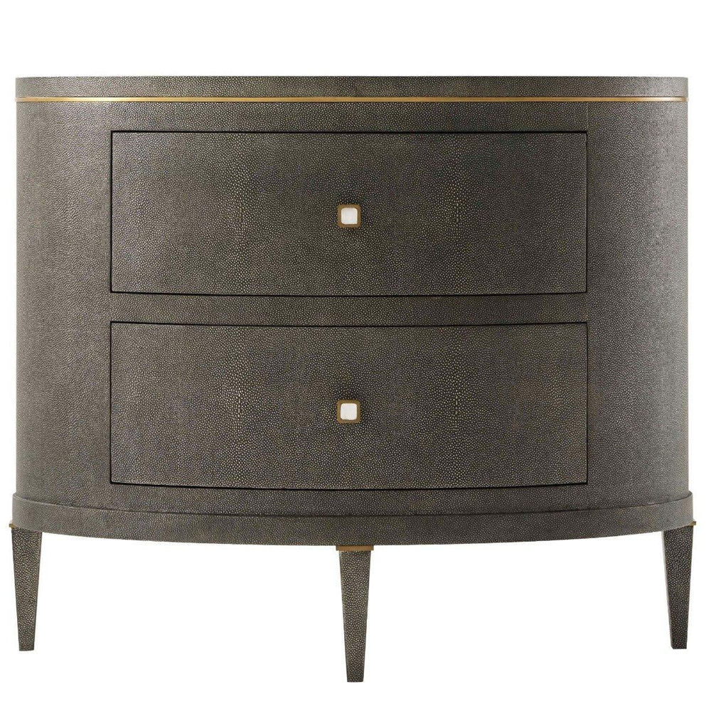 Eli Bed -side Table - Tempest & Brushed Brass