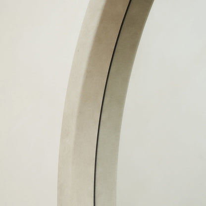 Tamara - Extra Large Concrete Round Wall Mirror 120cm x 120cm