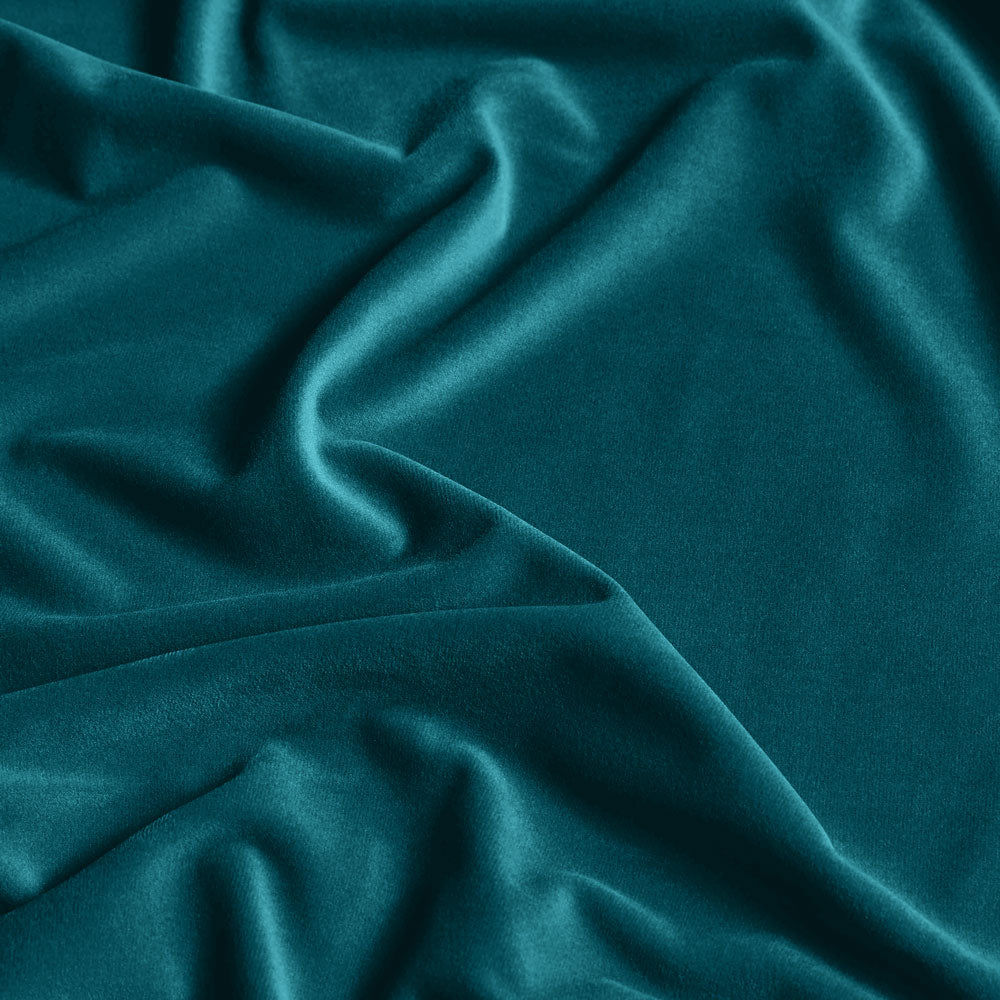 Kenton Carver Dining Chair | Teal Sustainable Velvet & Black