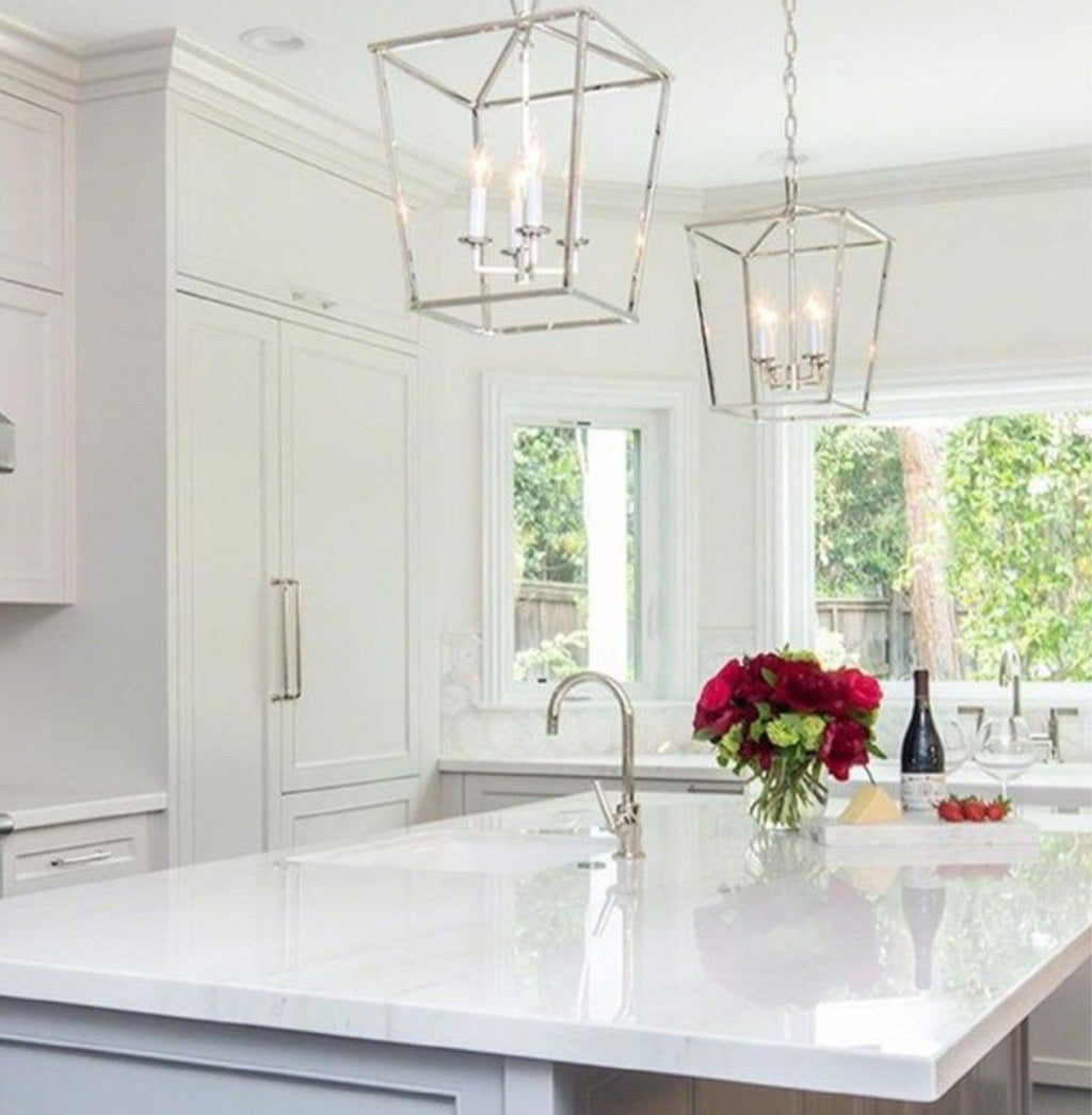 Darlana Small Lantern - Polished Nickel