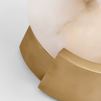 Melange Sconce - Antique-Burnished Brass with Alabaster