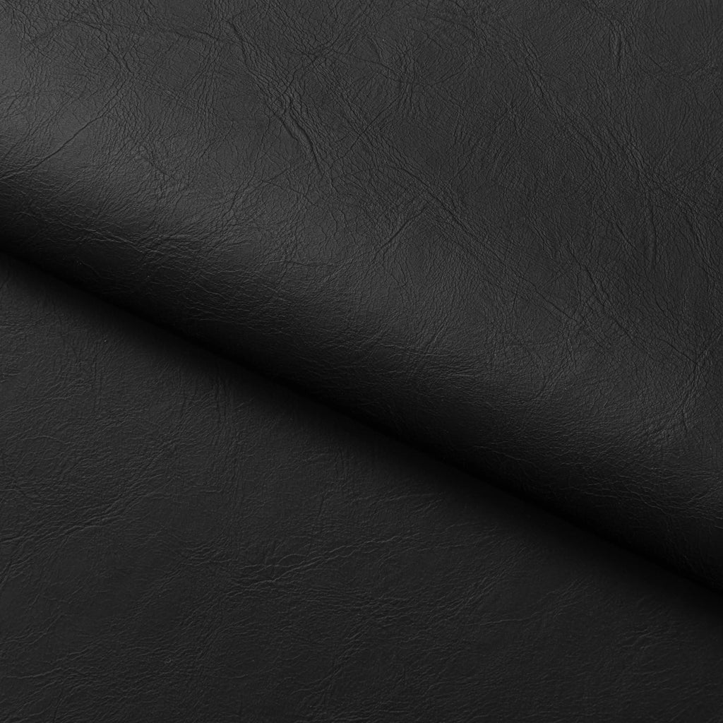 Presley Carver Dining Chair | Vintage Black Faux Leather & Black