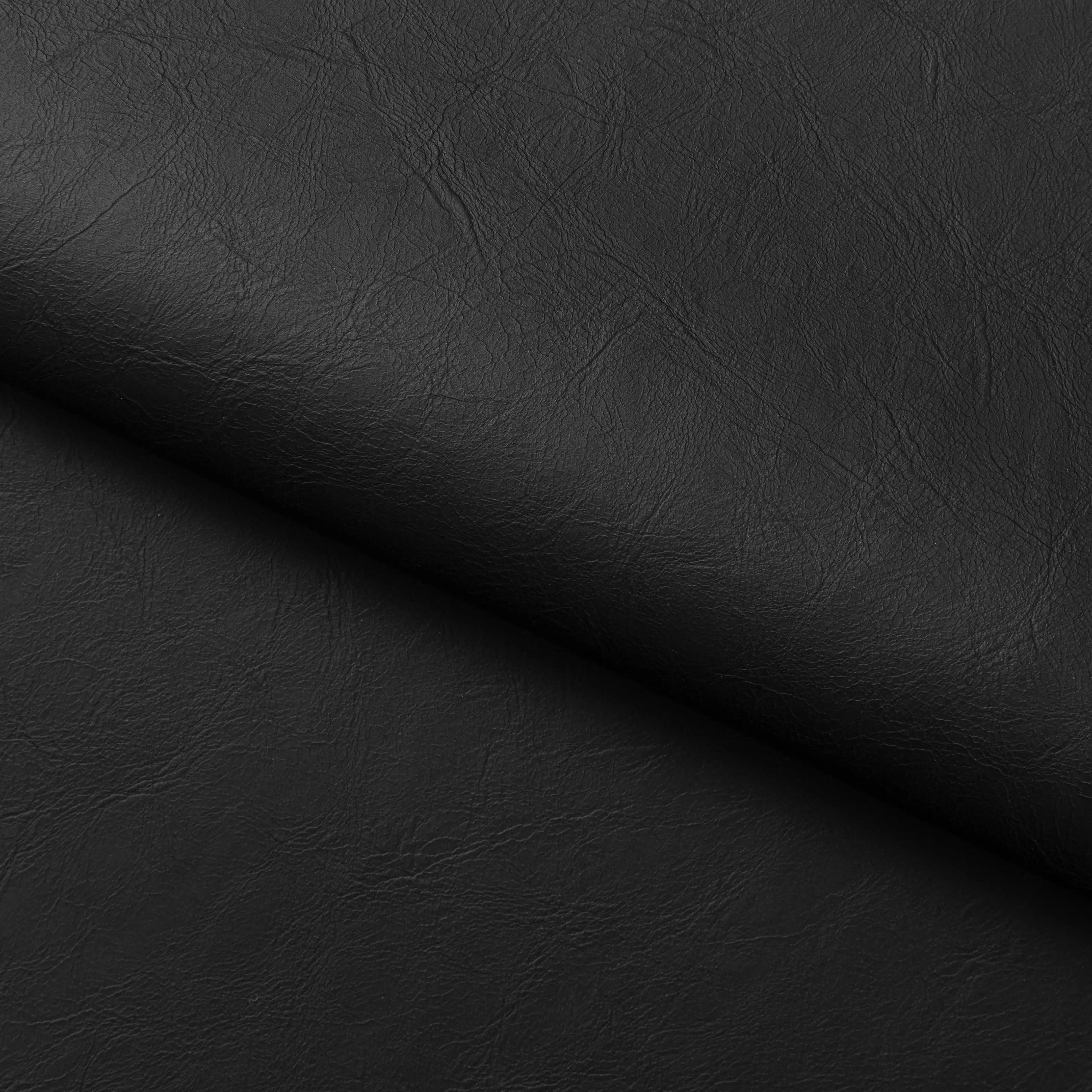 Presley Carver Dining Chair | Vintage Black Faux Leather & Black