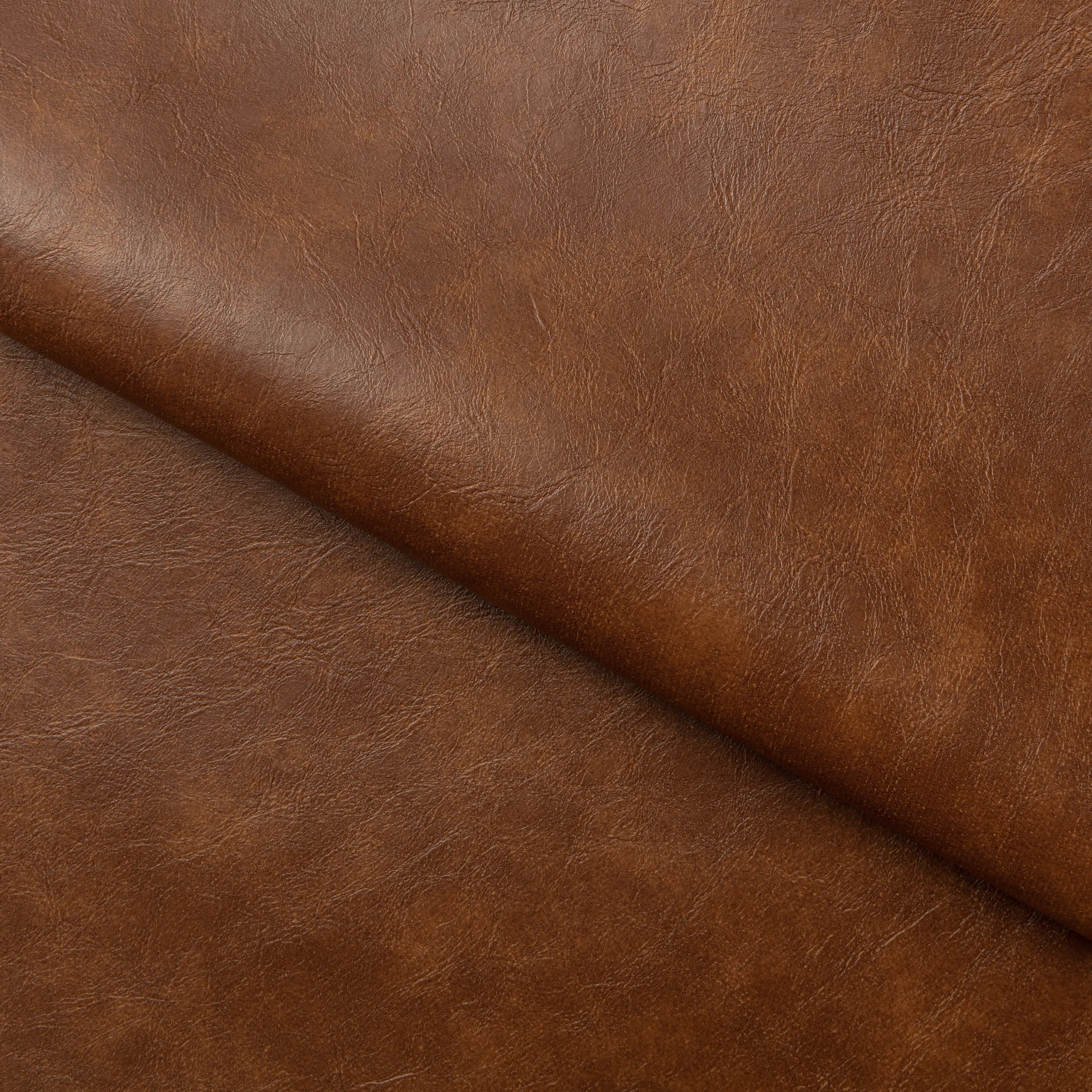 Bjorn Wooden Dining Chair | Vintage Tan Faux Leather & Oak