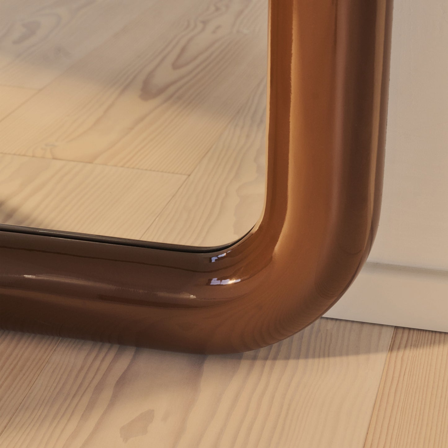 Obsidian - Full Length Rectangular Chocolate Gloss Extra Large Mirror 200cm x 120cm