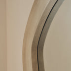 Luciana - Full Length Wave Concrete Extra Large Mirror 180cm x 105cm