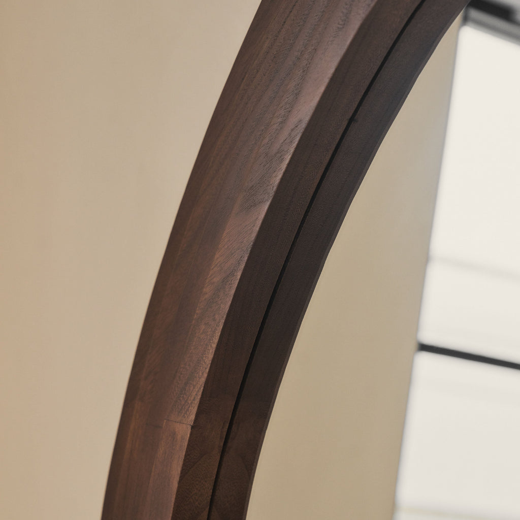 Luciana - Full Length Irregular Dark Wood Extra Large Mirror 200cm x 115cm