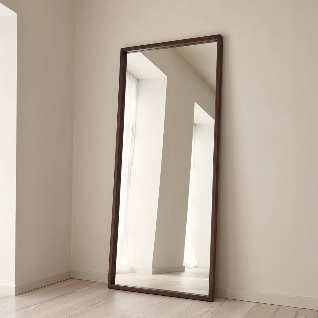 Arden - Dark Wood Full Length Wooden Mirror 180cm x 80cm