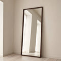 Arden - Dark Wood Full Length Wooden Mirror 180cm x 80cm