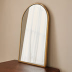 Liberty - Gold Arched Metal Wall Mirror 50cm x 30cm