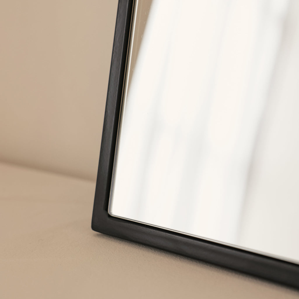 Liberty - Black Arched Metal Wall Mirror 50cm x 30cm