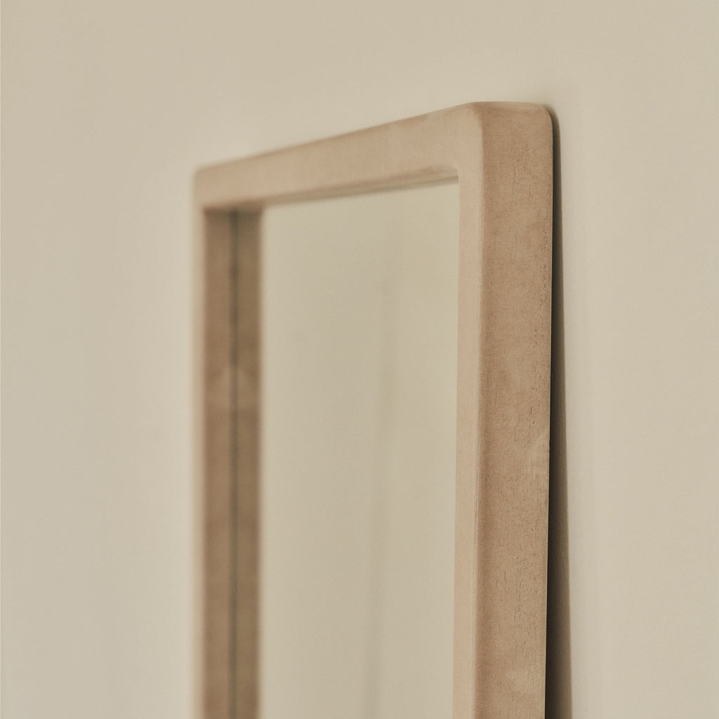 Arden - Concrete Full Length Wooden Mirror 140cm x 45cm