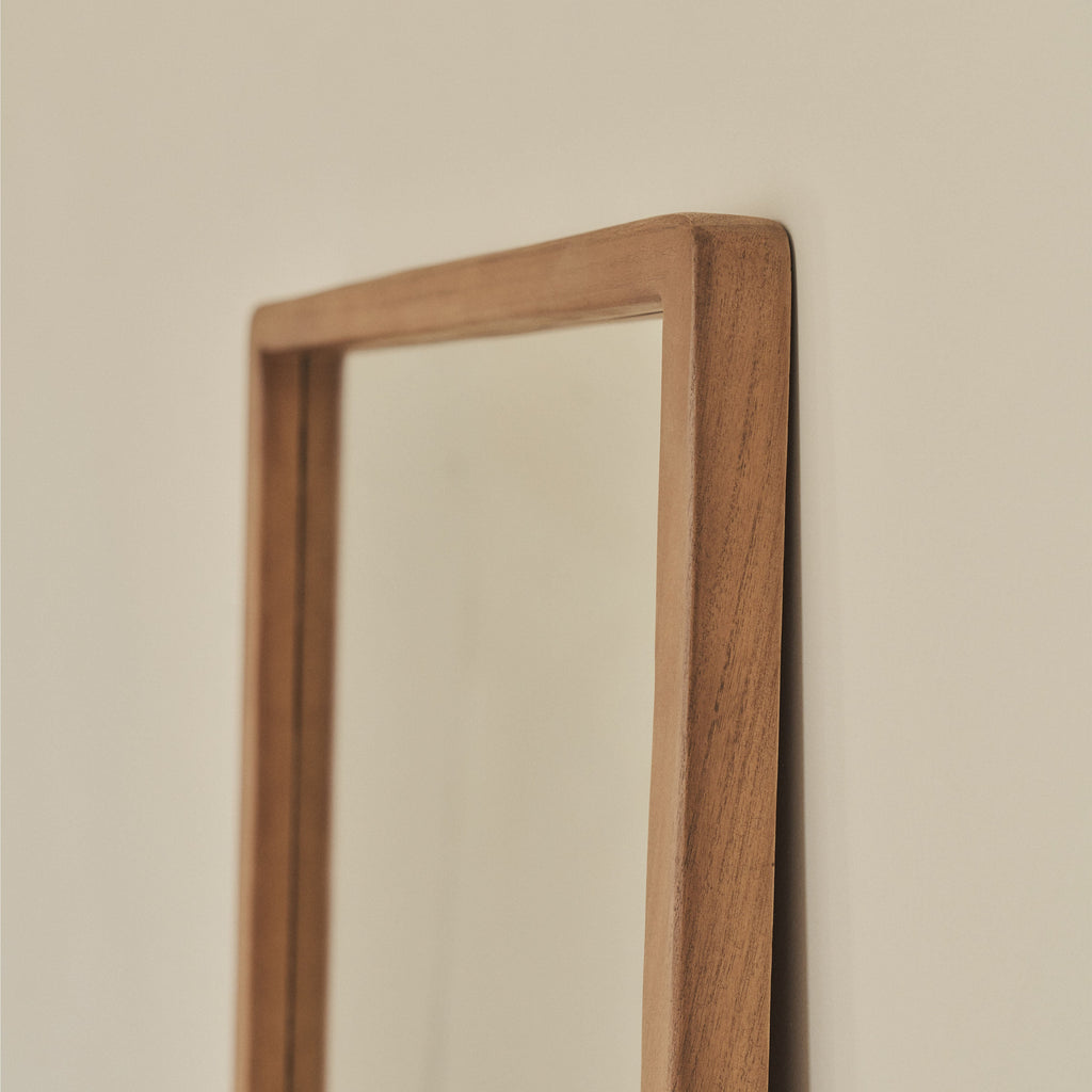 Arden - Warm Wood Full Length Wooden Mirror 140cm x 45cm