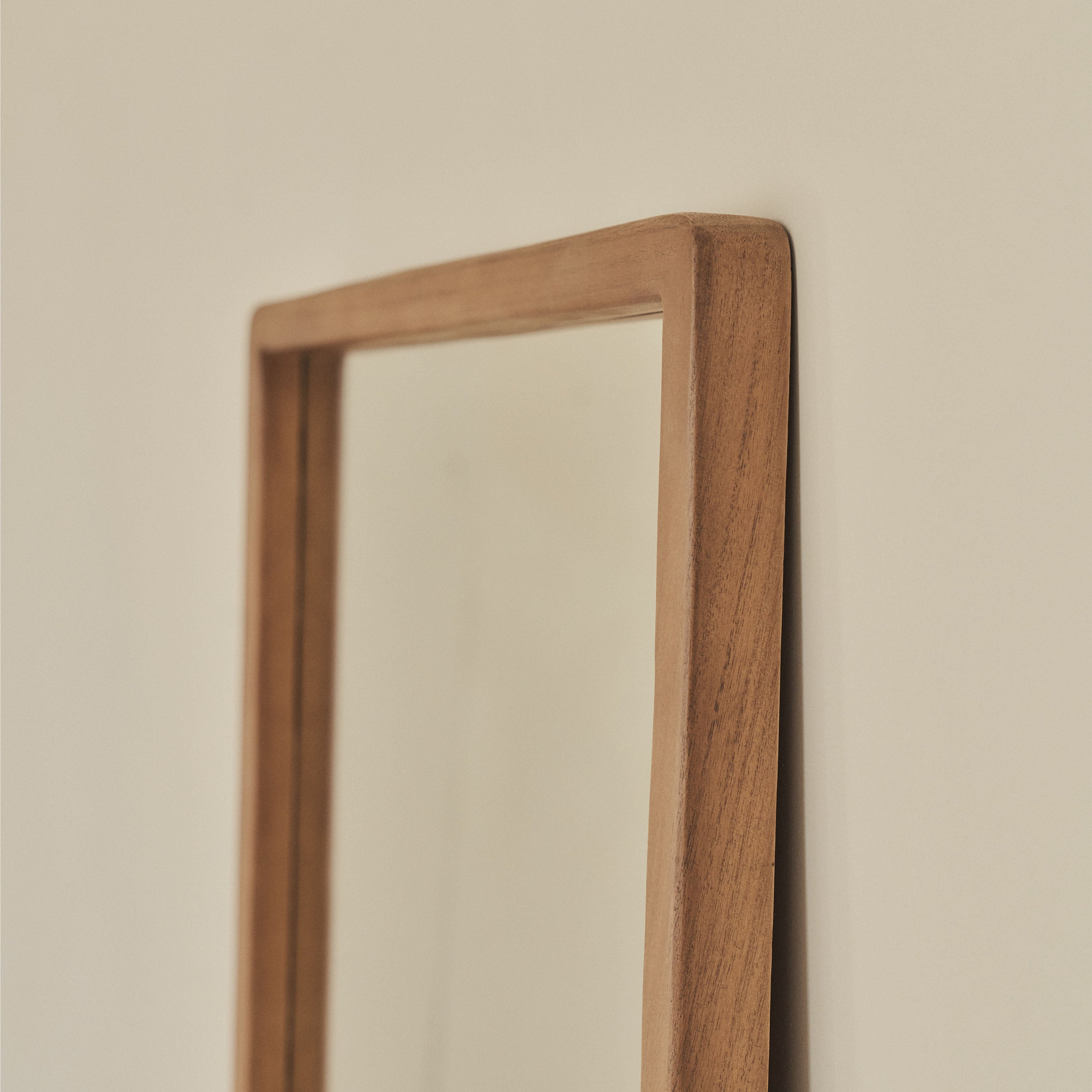 Arden - Warm Wood Full Length Wooden Mirror 140cm x 45cm