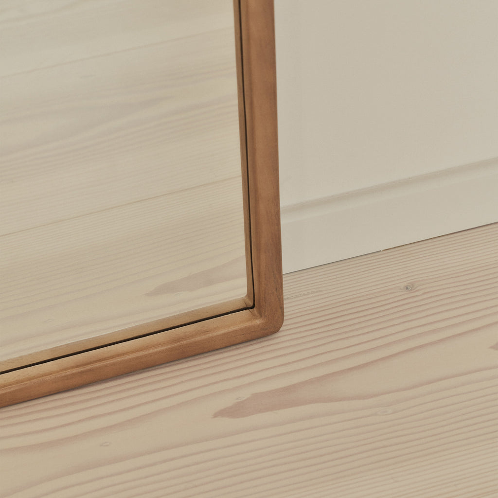 Arden - Warm Wood Full Length Wooden Mirror 140cm x 45cm