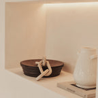 Luciana - Dark Wood Ribbed Bowl 40cm