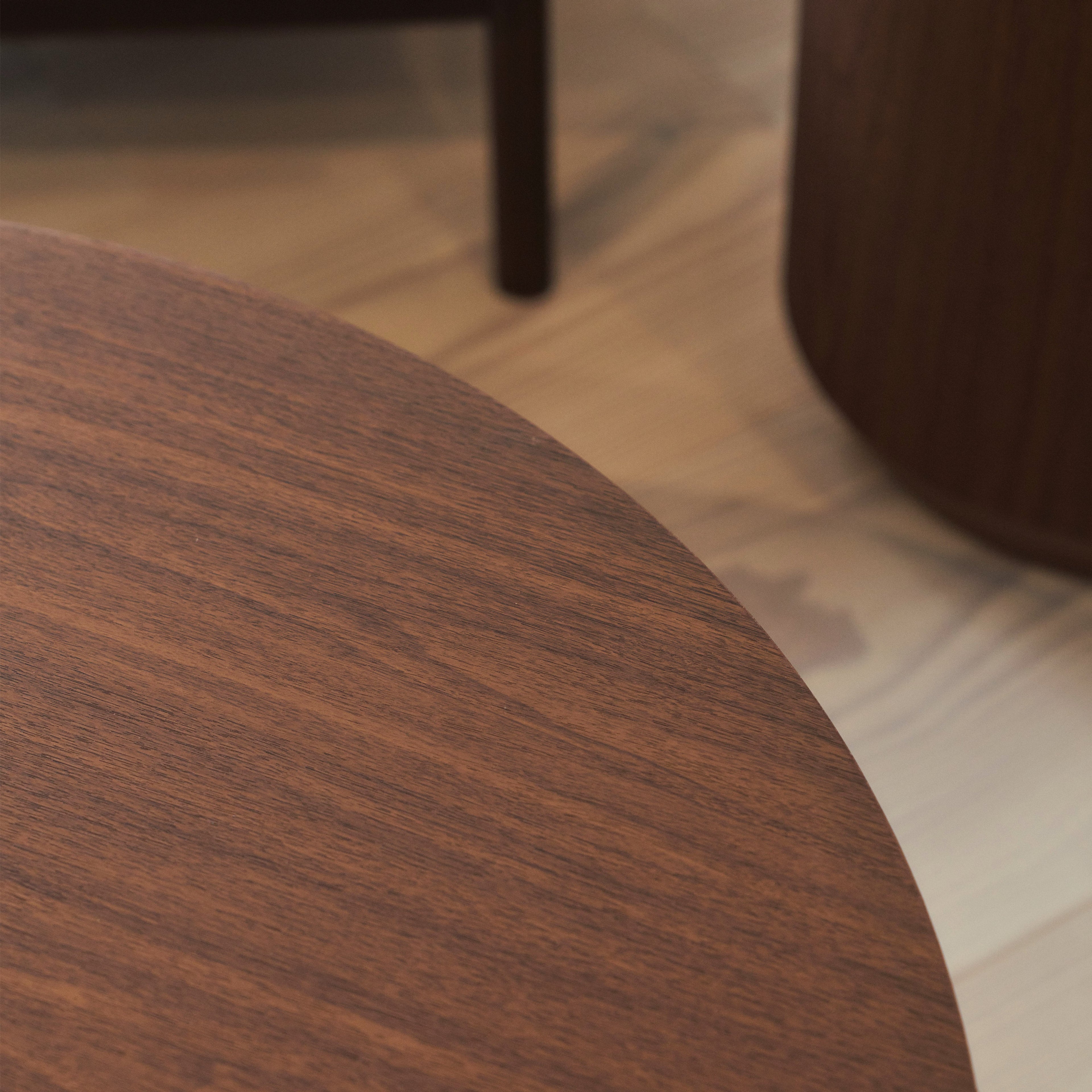 Luciana - Dark Wood Round Coffee Table