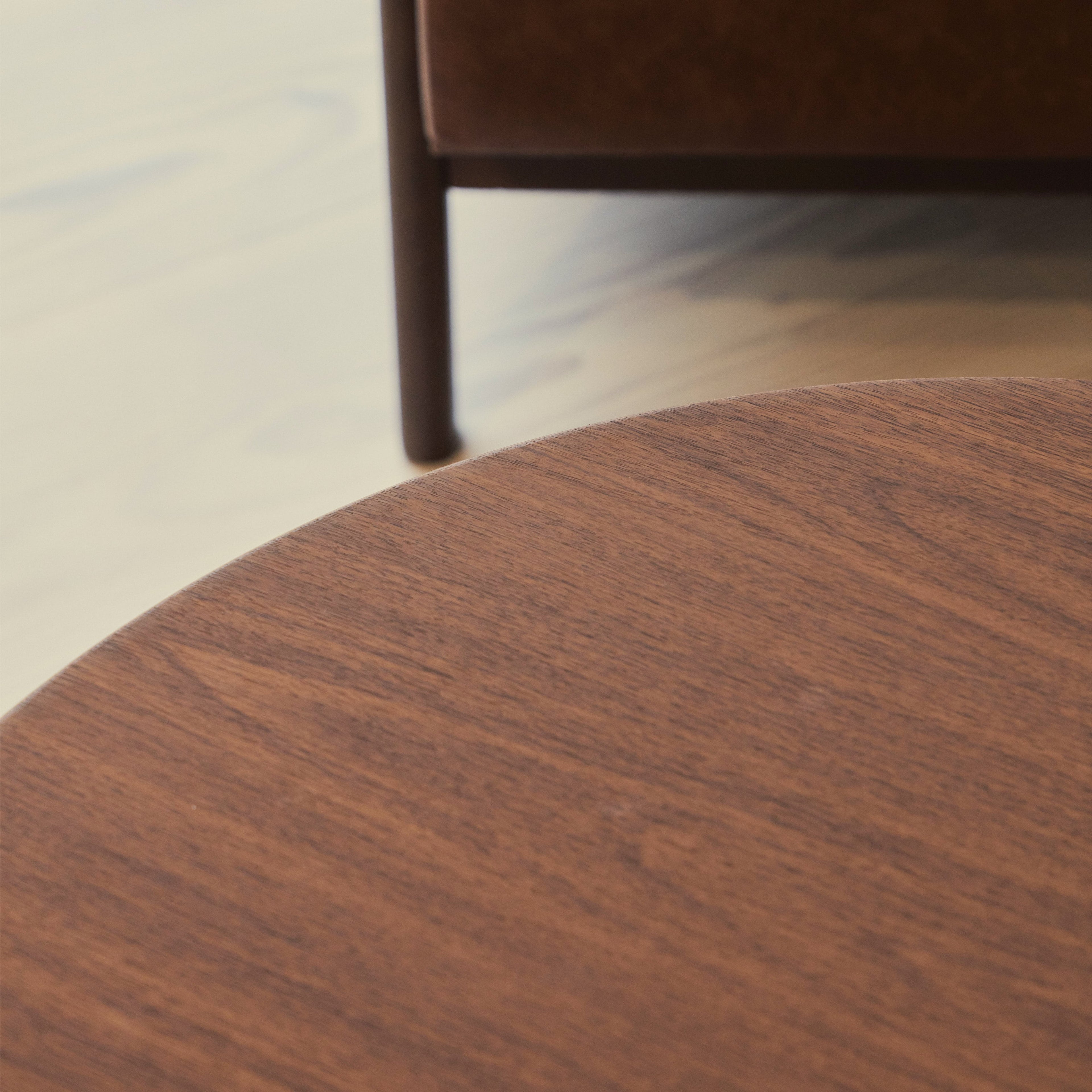 Luciana - Dark Wood Round Coffee Table