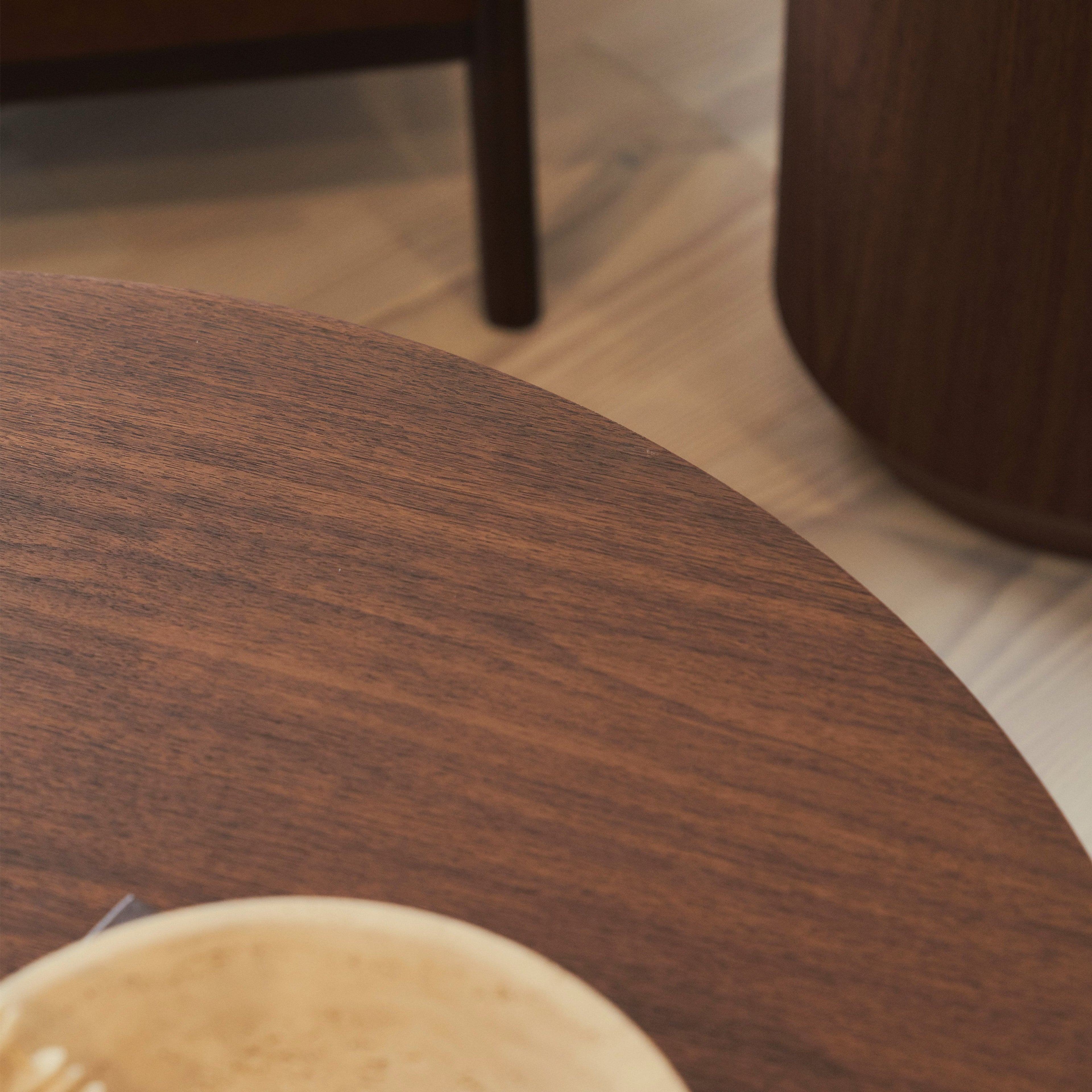 Luciana - Dark Wood Round Coffee Table