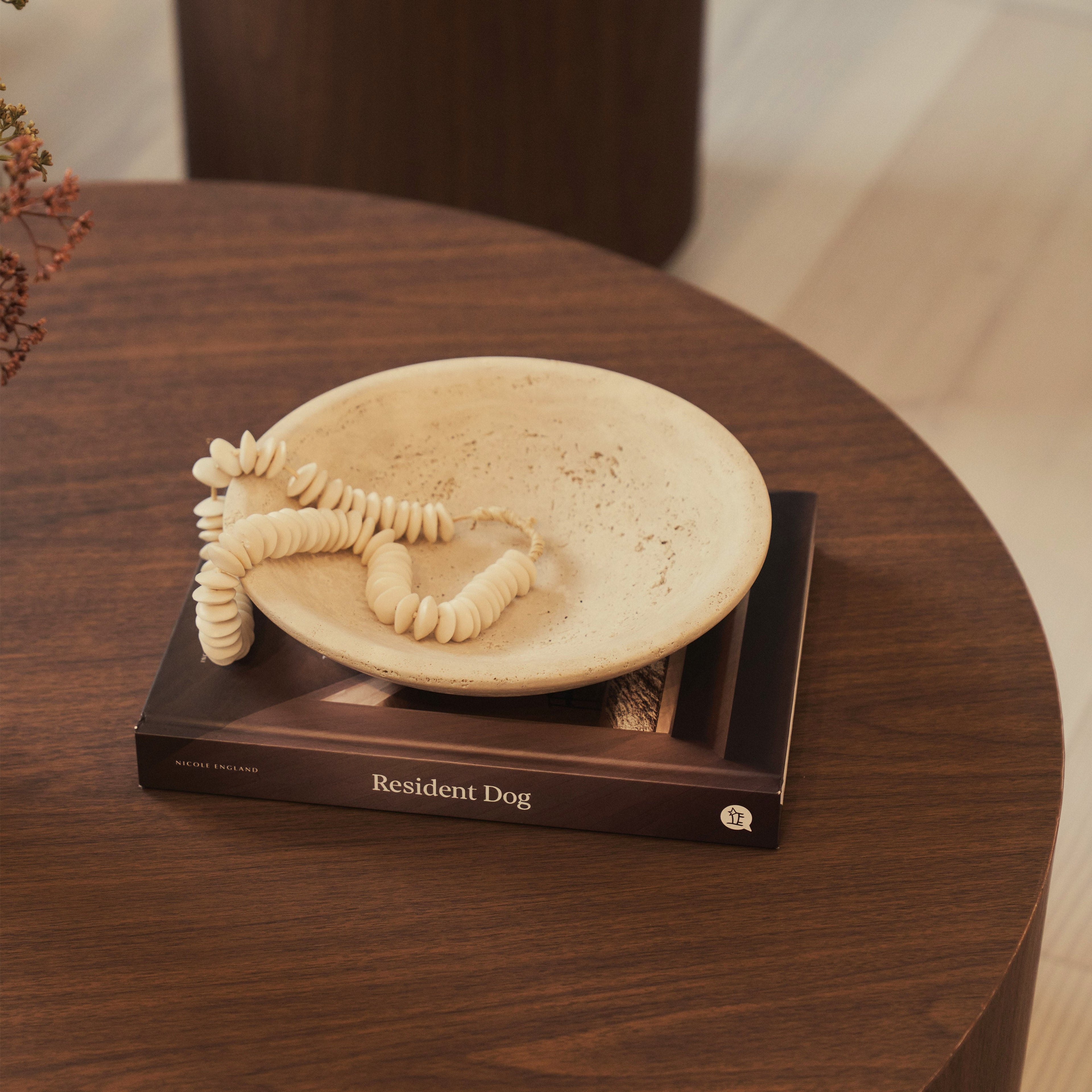 Luciana - Dark Wood Round Coffee Table