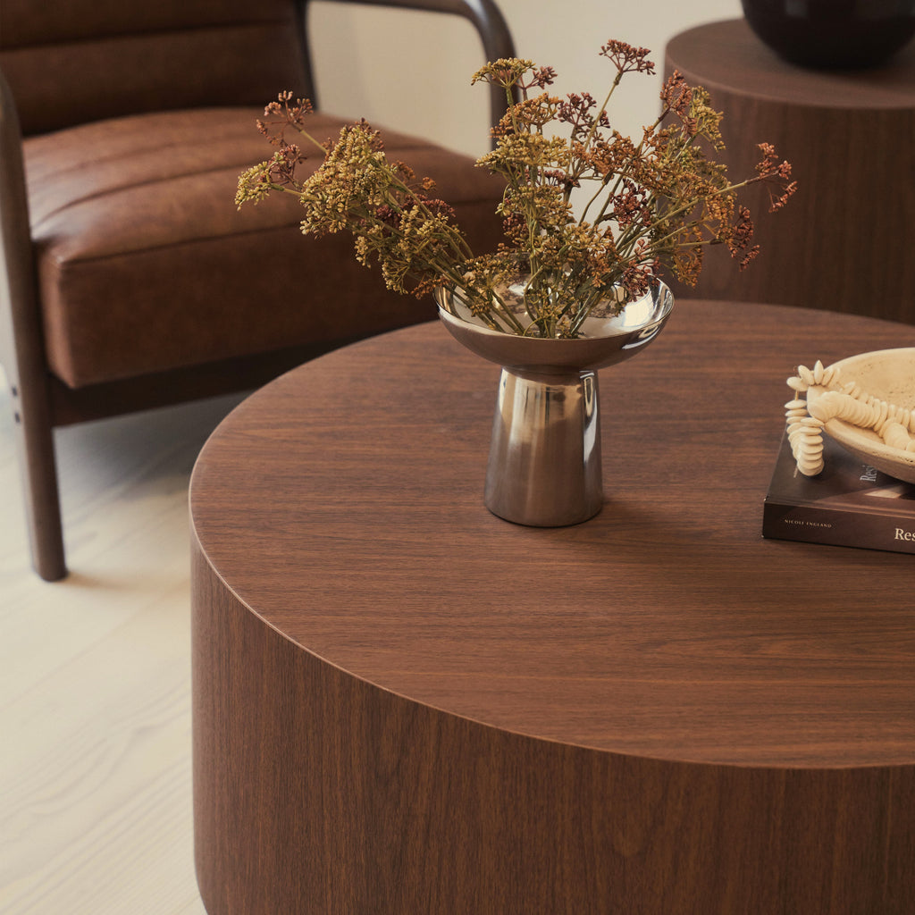 Luciana - Dark Wood Round Coffee Table