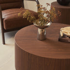 Luciana - Dark Wood Round Coffee Table