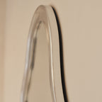 Riva - Brushed Chrome Pond Shaped Irregular Mirror 120cm x 90cm