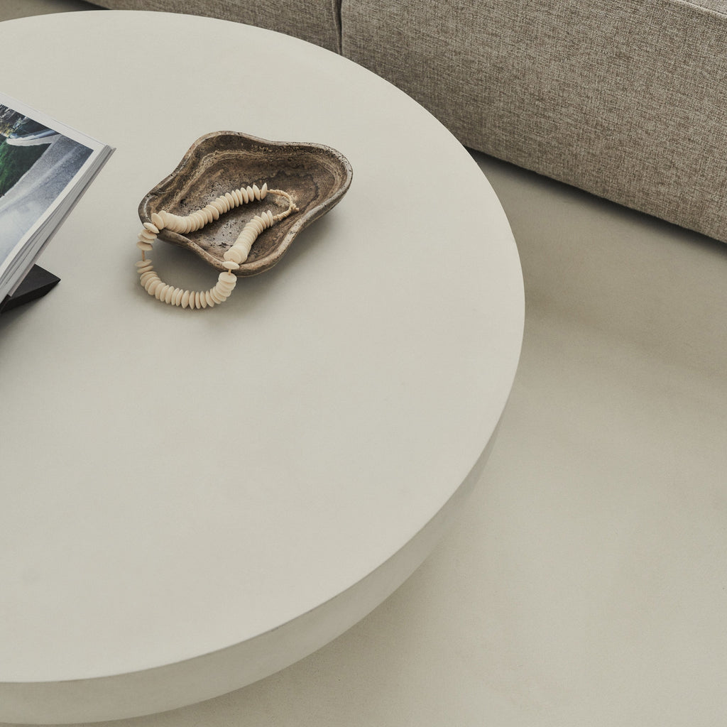 Enzo - Large Minimal Concrete Round Coffee Table