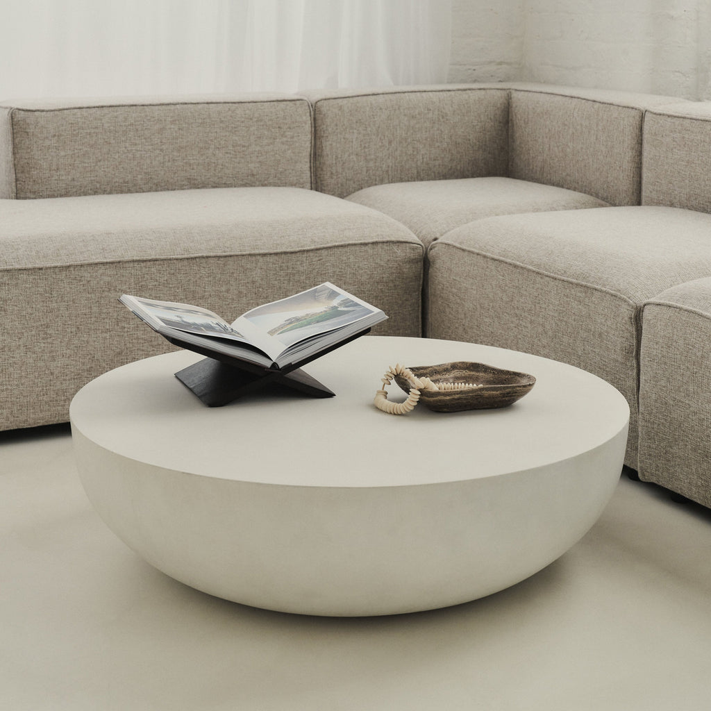 Enzo - Large Minimal Concrete Round Coffee Table