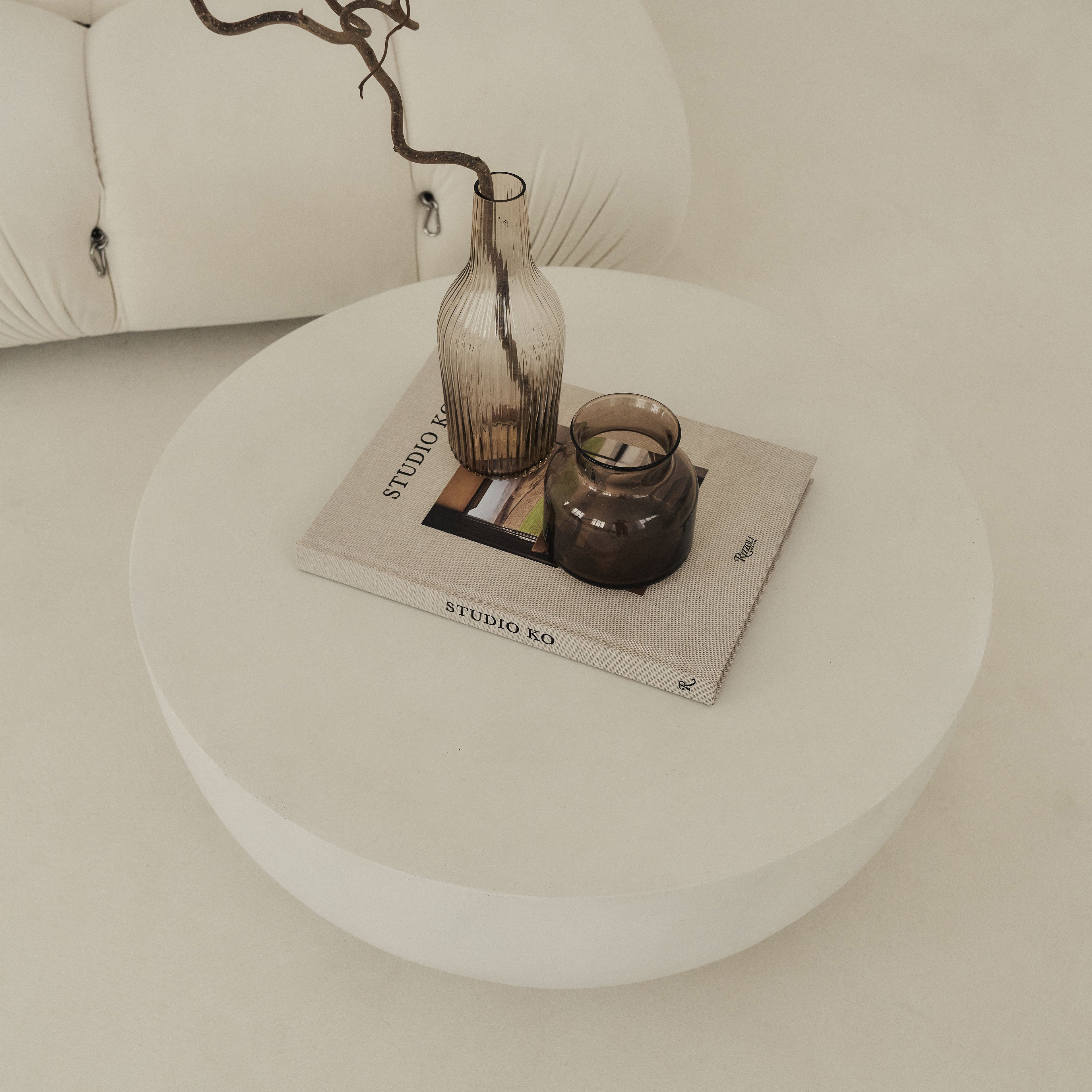 Enzo - Minimal Concrete Round Coffee Table