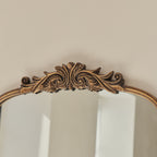 Amelia - Gold Arched Metal Portrait Mirror 100cm x 64cm