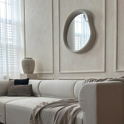 Wabi-Sabi - Concrete Irregular Wall Mirror 80cm x 72cm