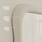 Wabi-Sabi - Large Concrete Irregular Wall Mirror 119cm x 76cm