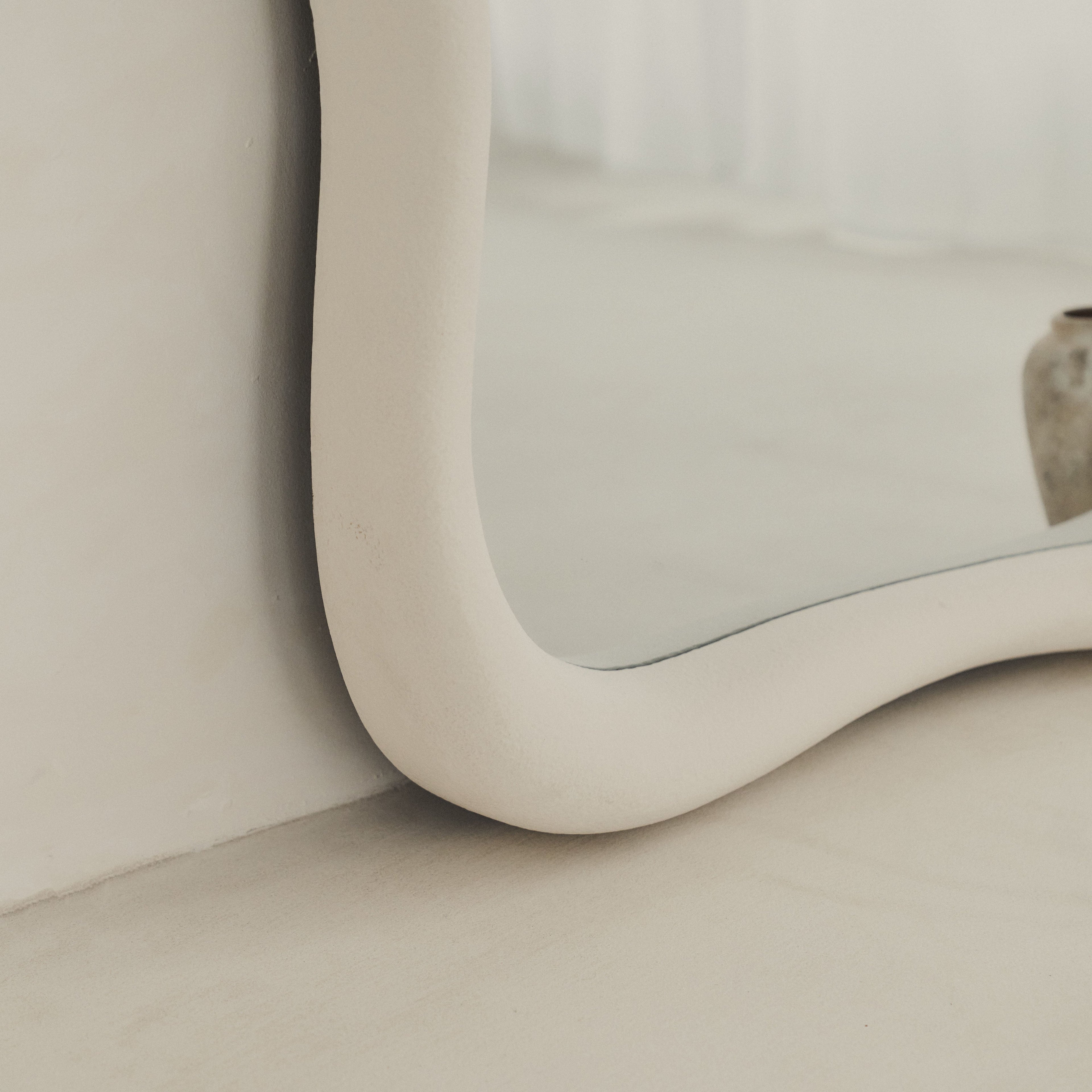 Wabi-Sabi - Large Concrete Irregular Wall Mirror 119cm x 76cm