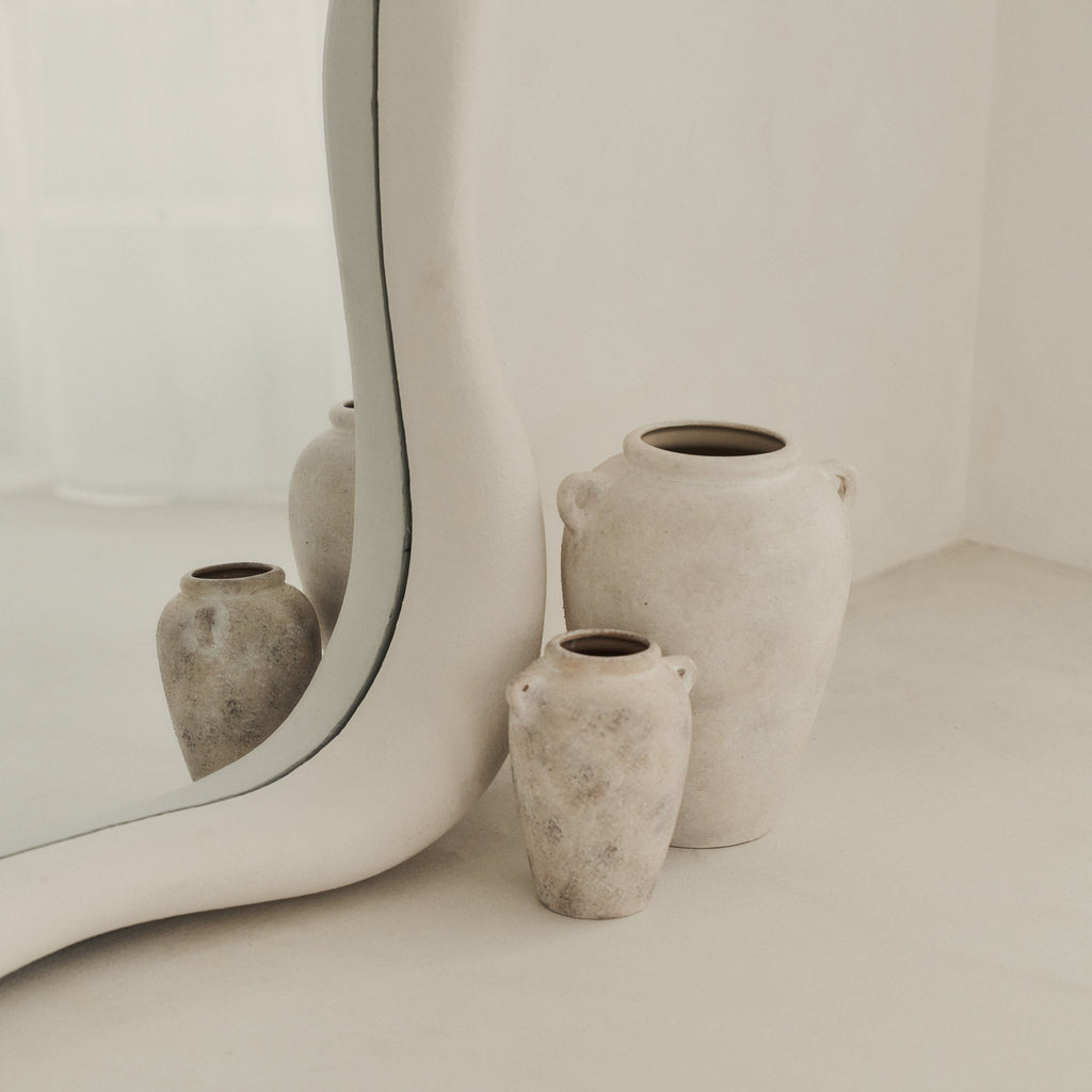 Wabi-Sabi - Large Concrete Irregular Wall Mirror 119cm x 76cm