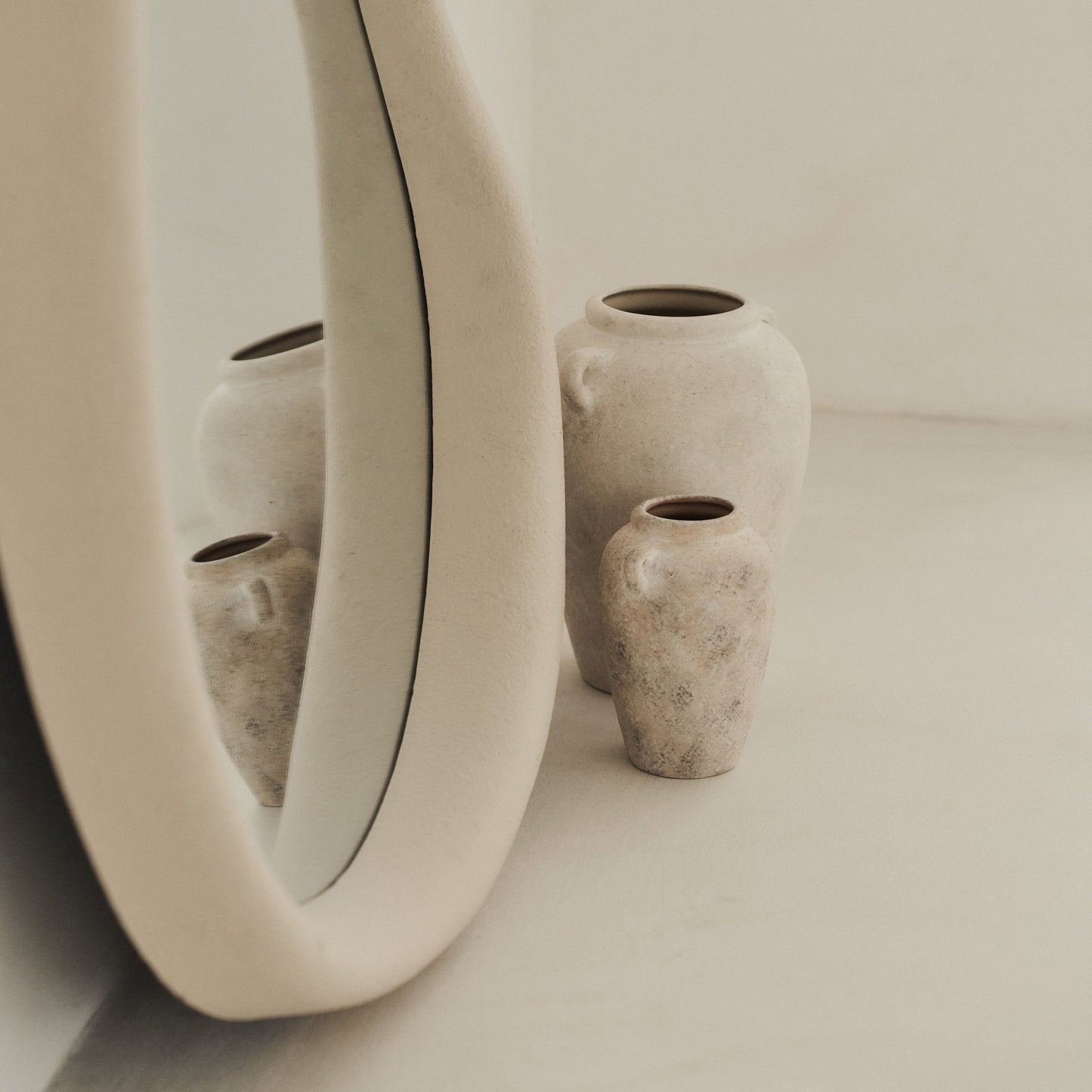 Wabi-Sabi - Concrete Irregular Wall Mirror 80cm x 72cm