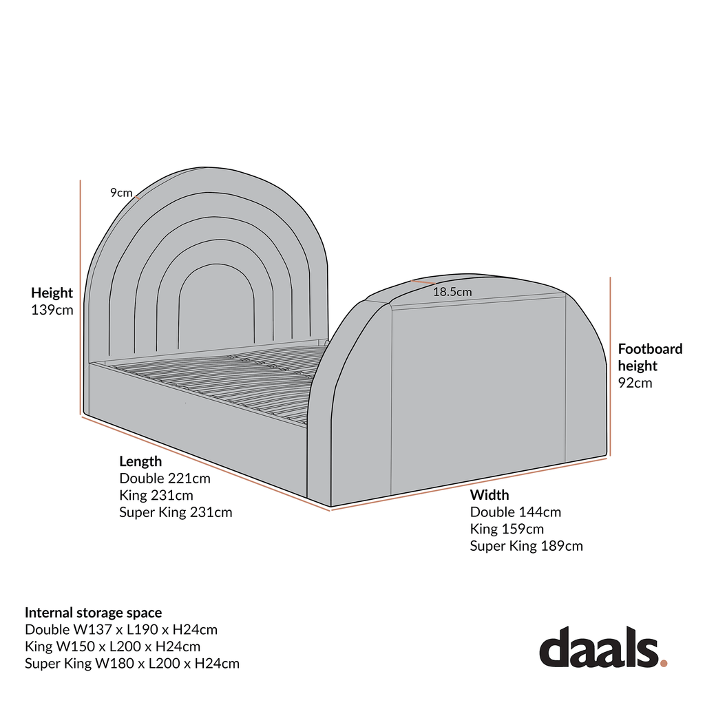 Archer Moss Green Velvet Ottoman TV Bed