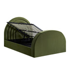 Archer Moss Green Velvet Ottoman TV Bed